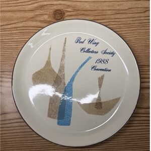 New 19RED WING USA Stoneware Collectors Society 1988 POMPEII COMMEMORATIVE PLATE